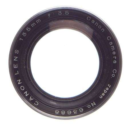 LEICA 39mm screw mount steel canon lens 13.5cm f=3.5 clean optics 3.5/135mm kit