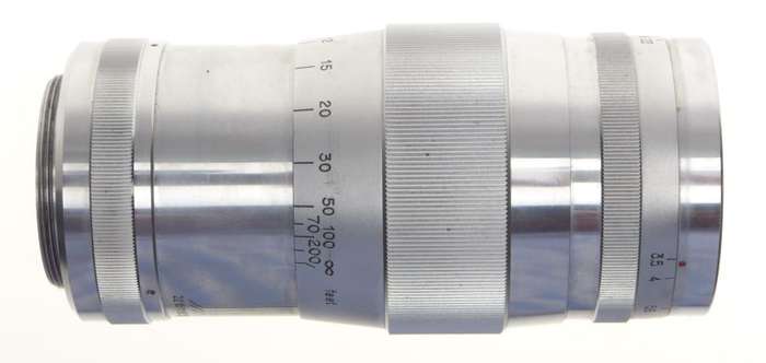 LEICA 39mm screw mount steel canon lens 13.5cm f=3.5 clean optics 3.5/135mm kit
