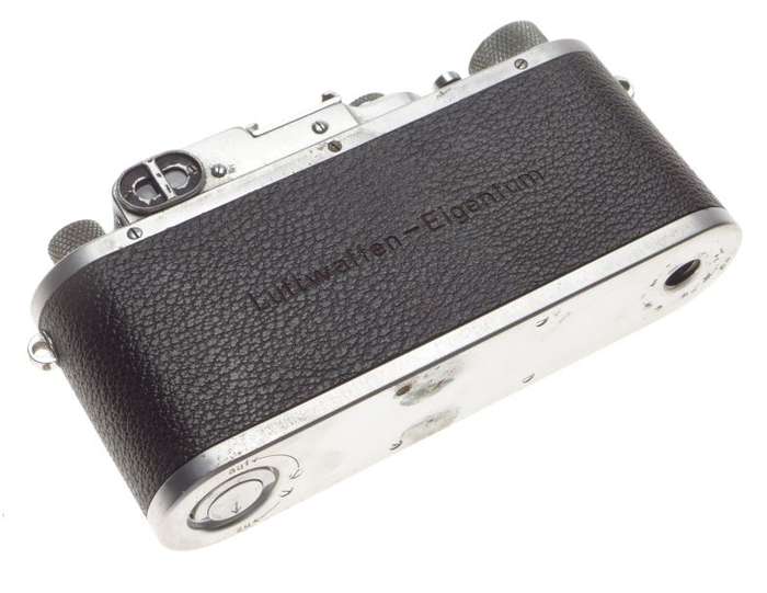 Luftwaffen-Eigentum Fl.No:380798 rare Leica IIIb Leitz Elmar f=5cm 1:3.5 lens