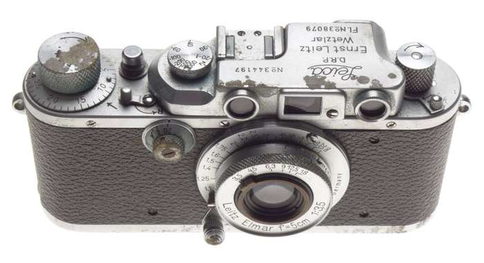 Luftwaffen-Eigentum Fl.No:380798 rare Leica IIIb Leitz Elmar f=5cm 1:3.5 lens