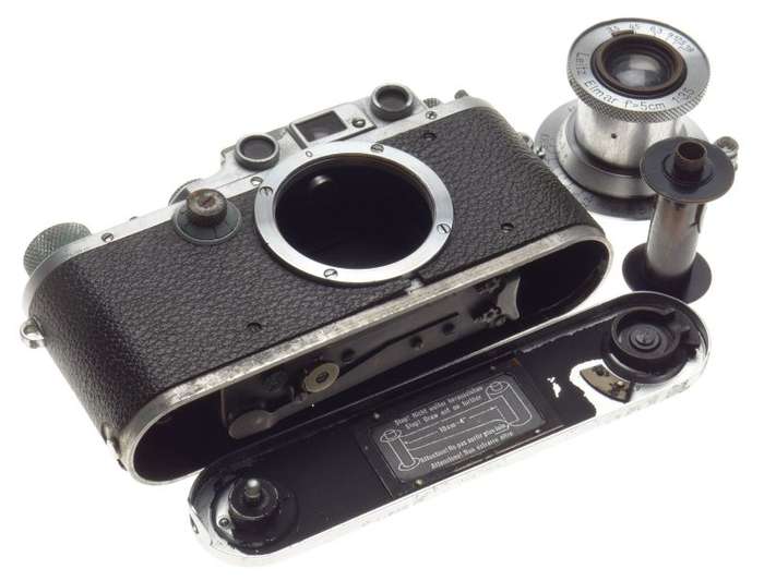 Luftwaffen-Eigentum Fl.No:380798 rare Leica IIIb Leitz Elmar f=5cm 1:3.5 lens