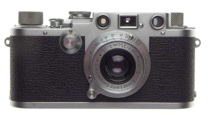3f Leica IIIF Chrome 35mm Screw mount rangefinder camera f=35mm Summaron 13.5/35