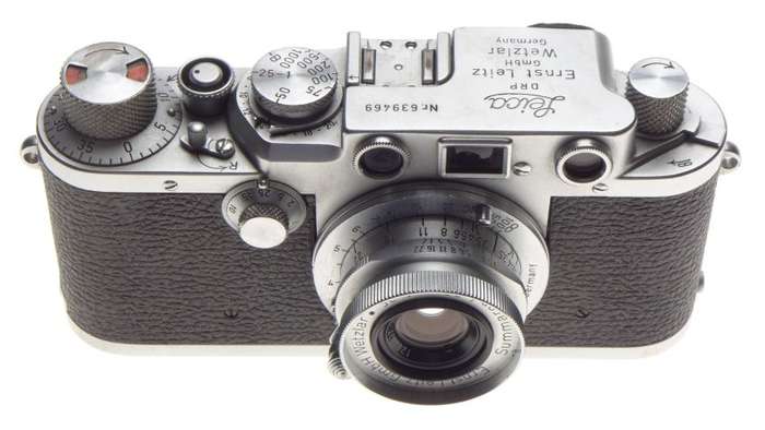3f Leica IIIF Chrome 35mm Screw mount rangefinder camera f=35mm Summaron 13.5/35