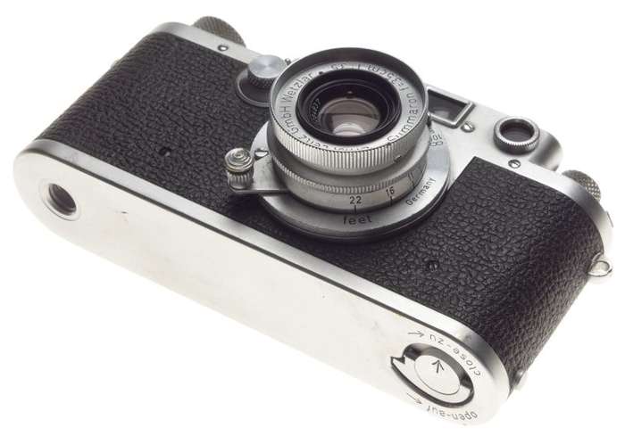 3f Leica IIIF Chrome 35mm Screw mount rangefinder camera f=35mm Summaron 13.5/35