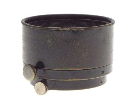 LEICA nickel retractable lens hood shade plack paint snap on Elmar hektor rare