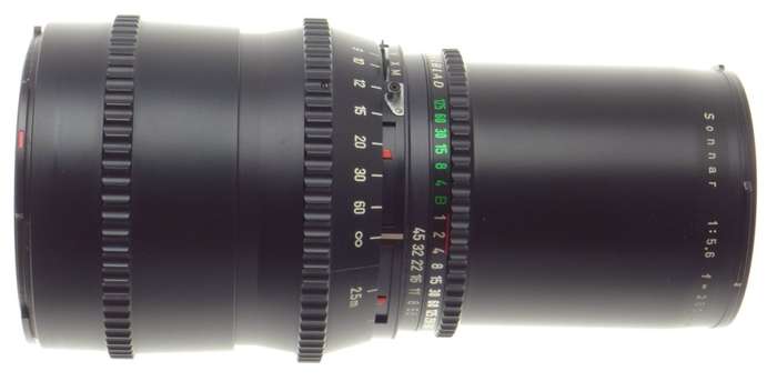 ZEISS SONNAR 1:5.6 f=250mm T* LENS HASSELBLAD 5.6/250 BLACK FITS 500CM V SERIES