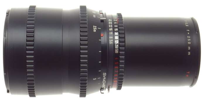 ZEISS SONNAR 1:5.6 f=250mm T* LENS HASSELBLAD 5.6/250 BLACK FITS 500CM V SERIES