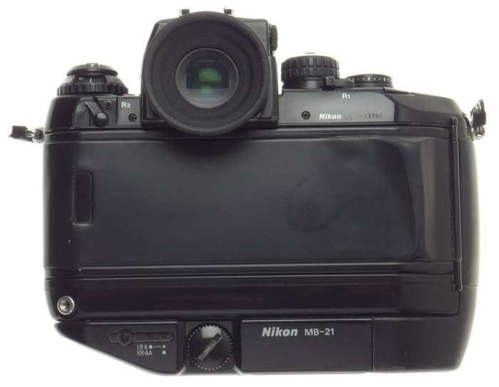 F4 s NIKON SLR 35mm FILM CAMERA BODY DP 20 PRISM FINDER BATTERY GRIP USED MANUAL
