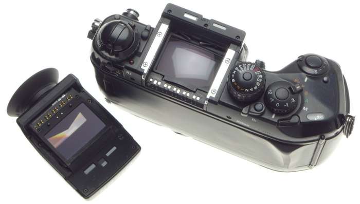 F4 s NIKON SLR 35mm FILM CAMERA BODY DP 20 PRISM FINDER BATTERY GRIP USED MANUAL