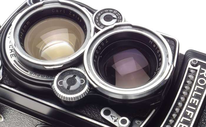 Rolleiflex 2.8 TLR camera Zeiss Planar 2.8/80mm lens case strap flash dream kit