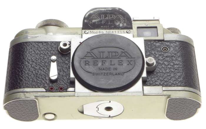 MODEL 6b ALPA REFLEX 35mm VINTAGE FILM CAMERA SLR MANUAL PAPERS CAP USED BODY 6B