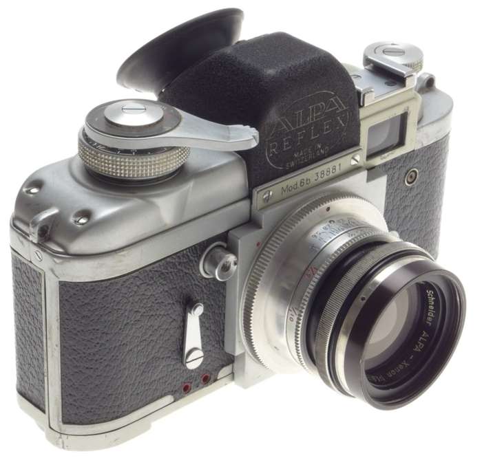 ALPA-XENON 1.9/50 SCHNEIDER SLR VINTAGE CAMERA SILVER LENS Mod. 6B RARE BOX f=50