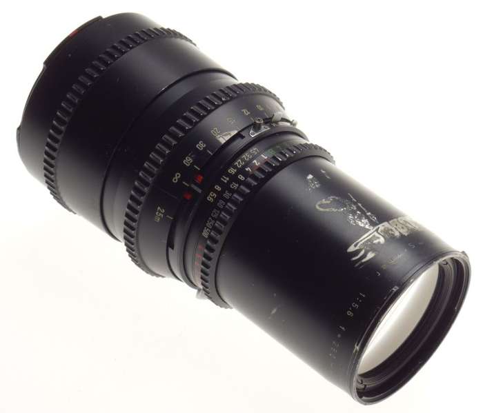 Black chrome Sonnar 1:5.6 f=250mm used HASSELBLAD tele lens V series 1:5.6/250mm