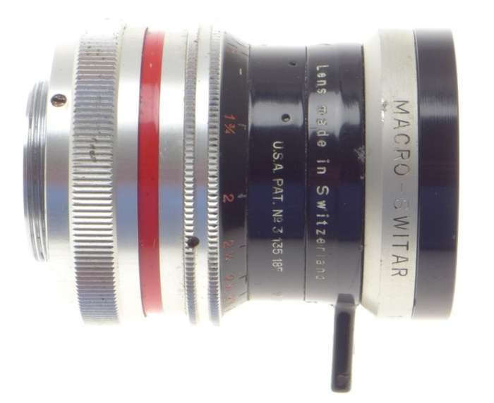 USED BOLEX H16 REFLEX MACRO-SWITAR Pre-set 1:1.1 f=26mm CAPS HOOD CASE MICRO 4/3