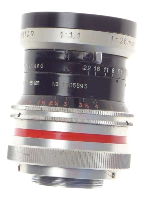 USED BOLEX H16 REFLEX MACRO-SWITAR Pre-set 1:1.1 f=26mm CAPS HOOD CASE MICRO 4/3