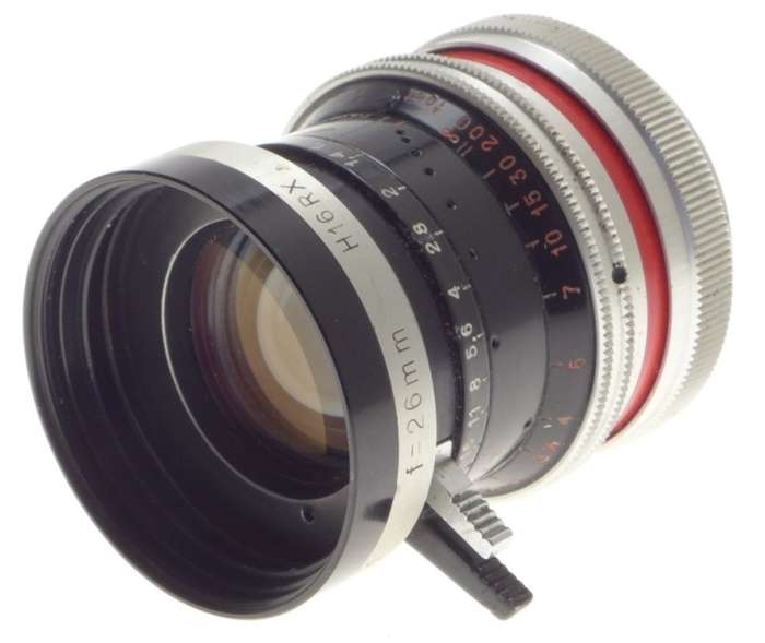 USED BOLEX H16 REFLEX MACRO-SWITAR Pre-set 1:1.1 f=26mm CAPS HOOD CASE MICRO 4/3