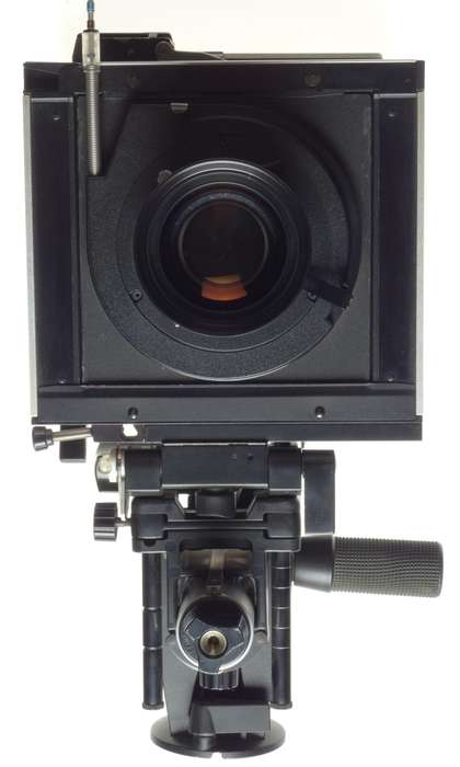 SINAR F Black camera 4x5 body Chrome Rail SYMMAR-S 1:5.6/210mm Schneider lens MC