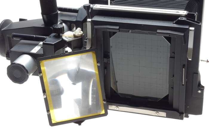 SINAR F Black camera 4x5 body Chrome Rail SYMMAR-S 1:5.6/210mm Schneider lens MC
