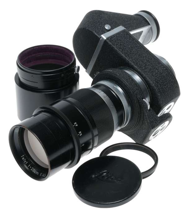 Visoflex Telyt f=20cm 1:4.5 SLR rangefinder converter Tele lens 4.5/200 mm