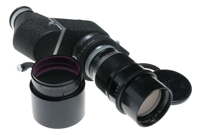 Visoflex Telyt f=20cm 1:4.5 SLR rangefinder converter Tele lens 4.5/200 mm