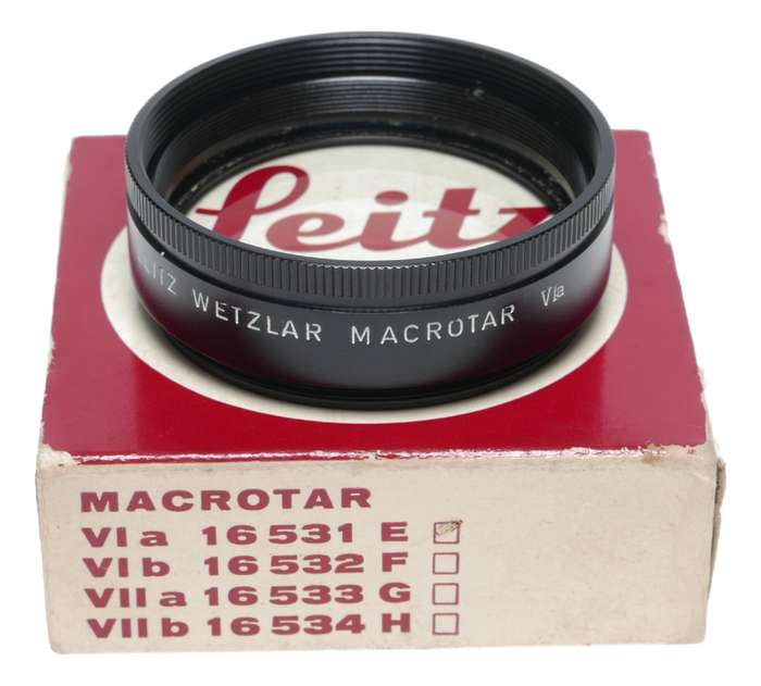 Macrotar VIa Leitz Wetzlar Leicaflex 16531 E Boxed close focus lens accessory