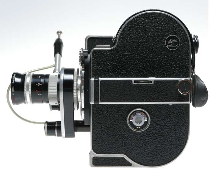 Bolex H8RX Reflex 8mm vintage film movie camera Switar Zoom lens grip set