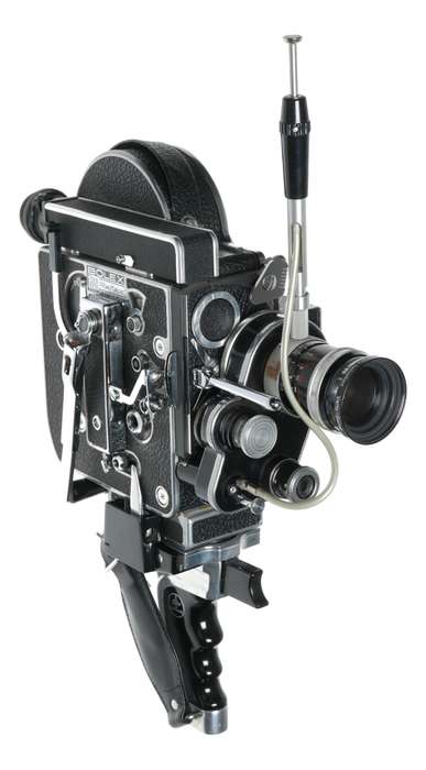 Bolex H8RX Reflex 8mm vintage film movie camera Switar Zoom lens grip set