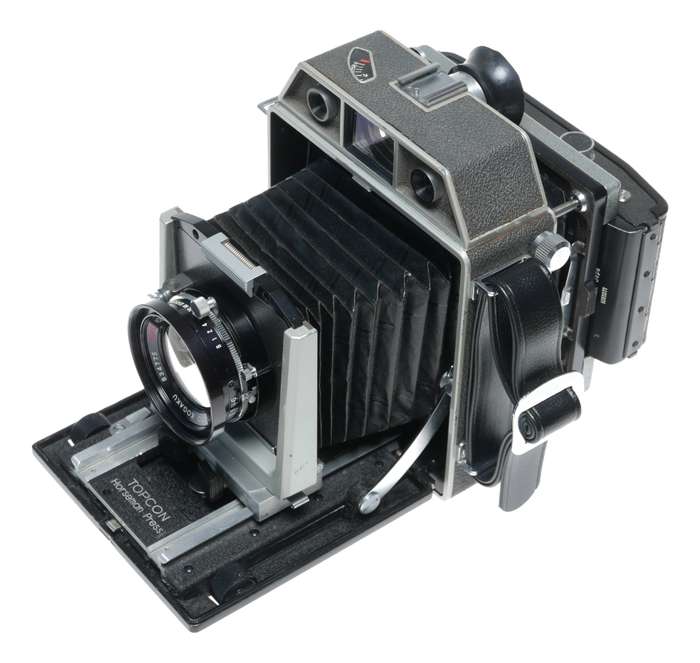 Horseman wide angle folding field rangefinder camera 4.5 f=105 mm backs set