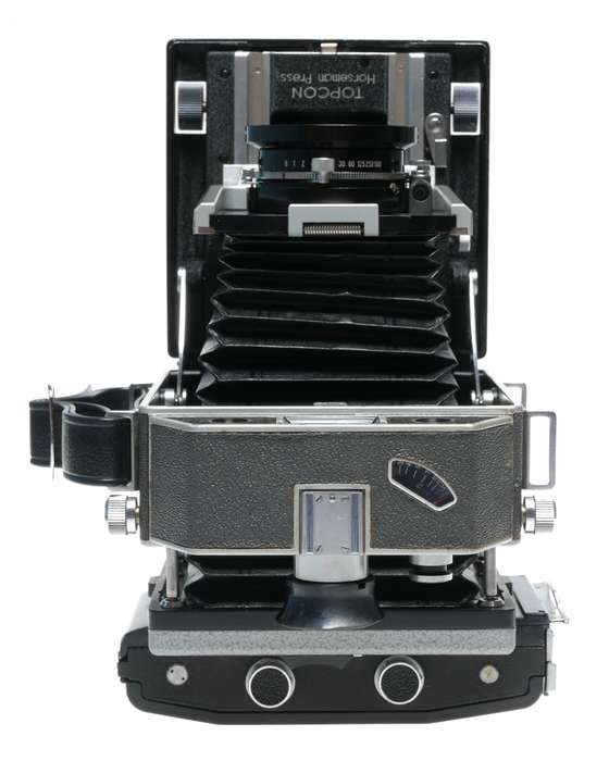 Horseman wide angle folding field rangefinder camera 4.5 f=105 mm backs set
