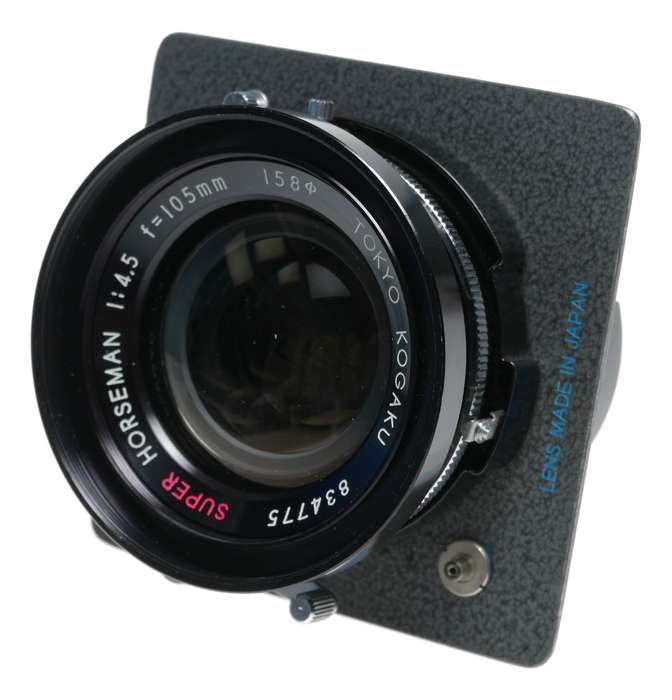 Horseman wide angle folding field rangefinder camera 4.5 f=105 mm backs set