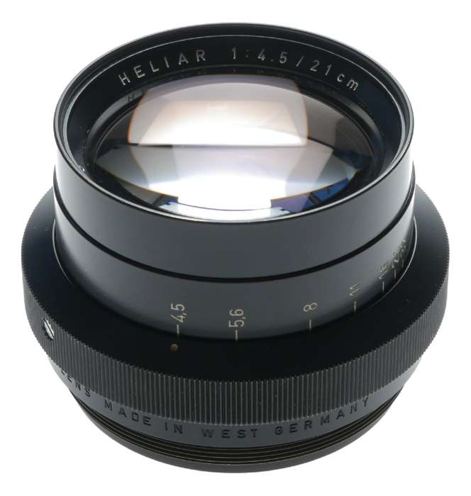 Heliar 1:4.5/21cm Voigtlander Large format lens f4.5 f=210 mm Excellent