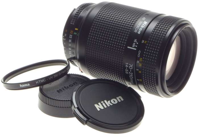 NIKKOR NIKON CAMERA ZOOM LENS 1:4-5.6 f=70-210mm AF EXCELLENT CONDITION CAPS