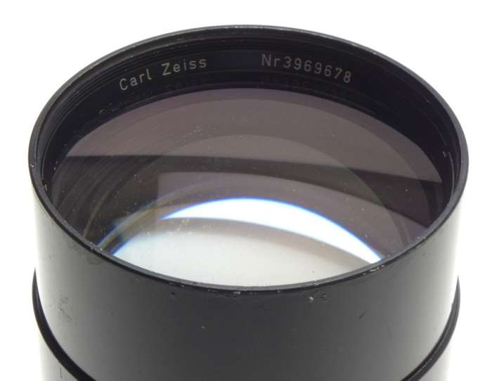 ZEISS IKON SLR 35mm FILM CAMERA LENS CONTAREX BLACK SONNAR 1:4 f=250mm LENS CAP