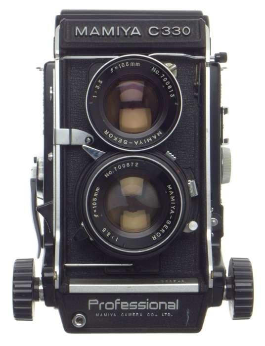 MAMIYA C330 PROFFESSIONAL 6x6 BLUE 3.5/105mm SEKOR LENS TLR MEDIUM FORMAT CAMERA