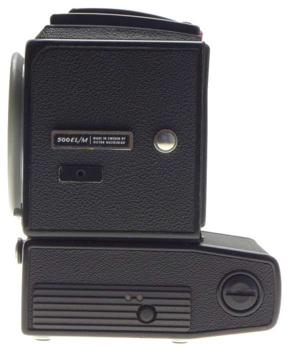 HASSELBLAD 500 EL/M CAMERA BODY WITH WAIST LEVEL FINDER BATTERY CONVERSION DONE