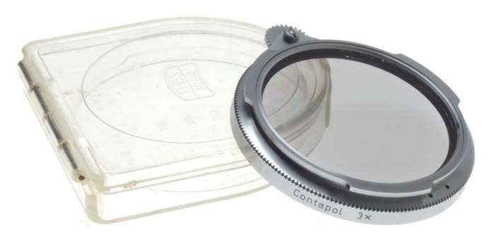 Contapol 3x ZEISS Ikon CONTAREX Classic camera lens polarizing filter b56 cased