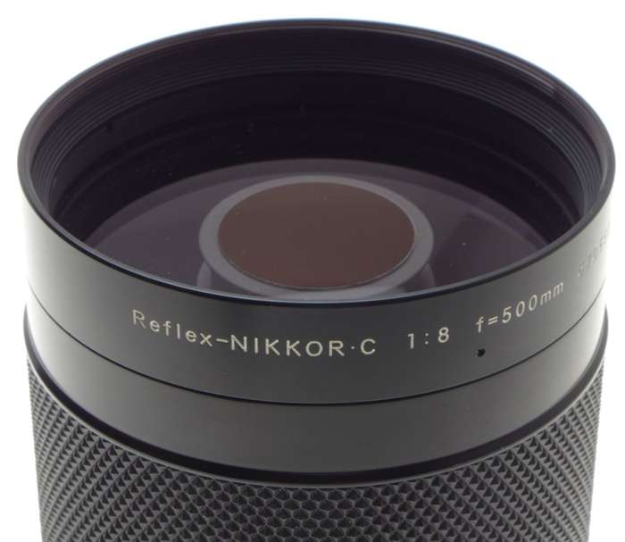 NIKON REFLEX-NIKKOR C 1:8 f=500mm MIRROR AI CAMERA LENS SLR 35mm HOOD CAPS MINT