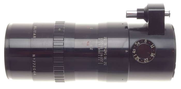 ALPA Angenieux Alitar 1:4.5/180 SLR prime camera lens f=180mm black rare clean