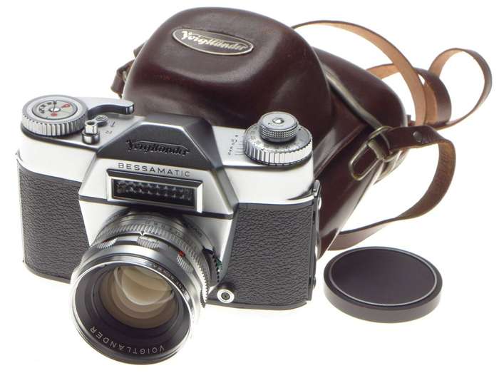 VOIGTLANDER Bessamatic 35mm SLR film camera SEPTON 2/50mm rare coated lens MINT