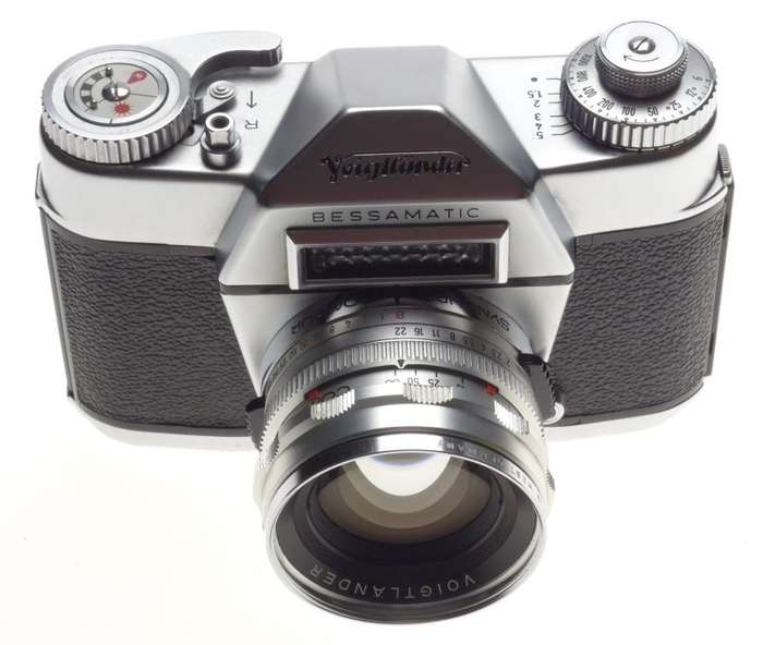 VOIGTLANDER Bessamatic 35mm SLR film camera SEPTON 2/50mm rare coated lens MINT
