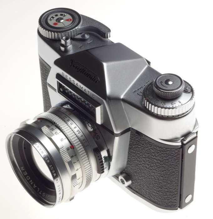 VOIGTLANDER Bessamatic 35mm SLR film camera SEPTON 2/50mm rare coated lens MINT