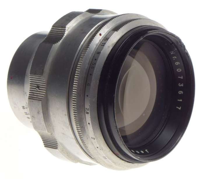 Carl Zeiss Jena BIOTAR 75 lens 1.5/75mm f/1.5 Exakta Mount used rare chrome cap