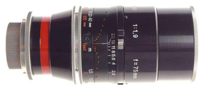 PRISTINE BOLEX H16 RX MACRO-SWITAR Pre-set 1.9 f=75mm CAPS HOOD 1.9/75 MICRO 4/3