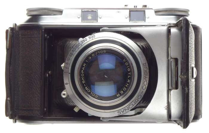 VOIGTLANDER BESSA II Camera Color-Skopar3.5/10.5cm Lens f=105mm Compur