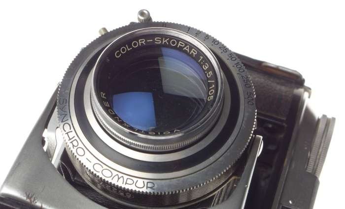 VOIGTLANDER BESSA II Camera Color-Skopar3.5/10.5cm Lens f=105mm Compur