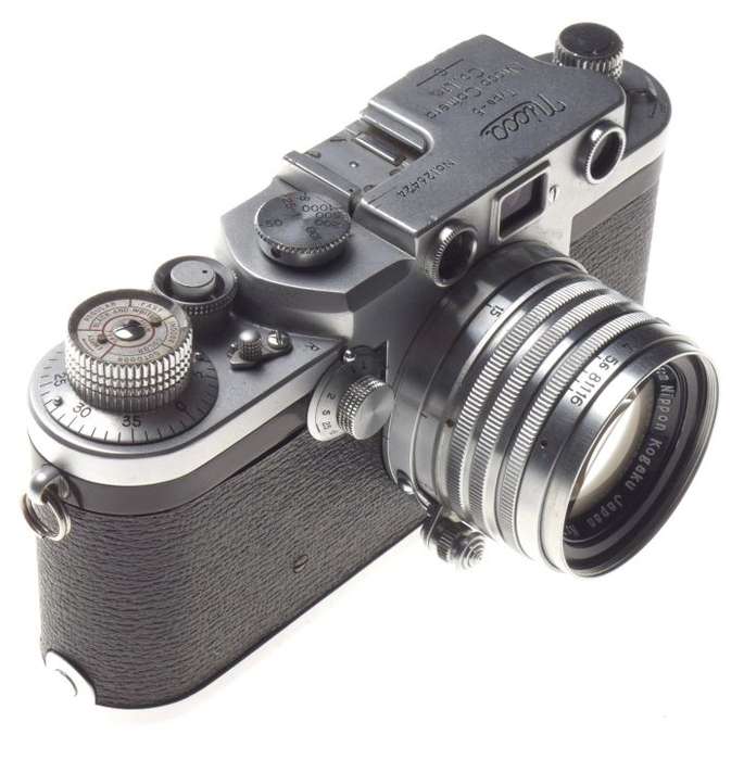 NICCA Type-5 rangefinder camera Nikkor-H.O 1:2 f=5cm Nippon Kogaku 2/50mm chrome