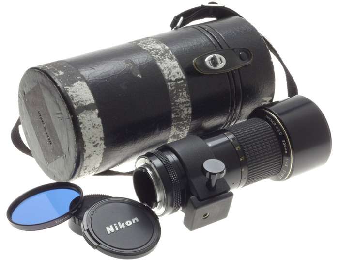 AI-S NIKKOR ED 300mm 1:4.5 FITS DF CAPS FILTER CASE 300/4.5 SLR NIKON LENS f=300