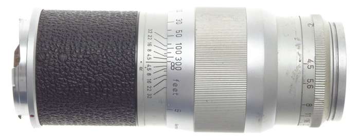 CHROME USED LEICA M 1:4.5/135mm HEKTOR BAYONET MOUNT CAMERA LENS NEEDS CLEANING