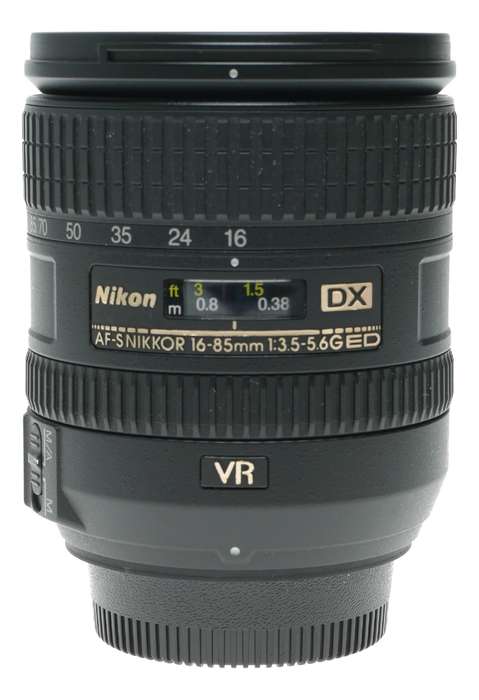 Nikon AF-S DX NIKKOR 16-85mm f/3.5-5.6G ED VR Lens boxed used