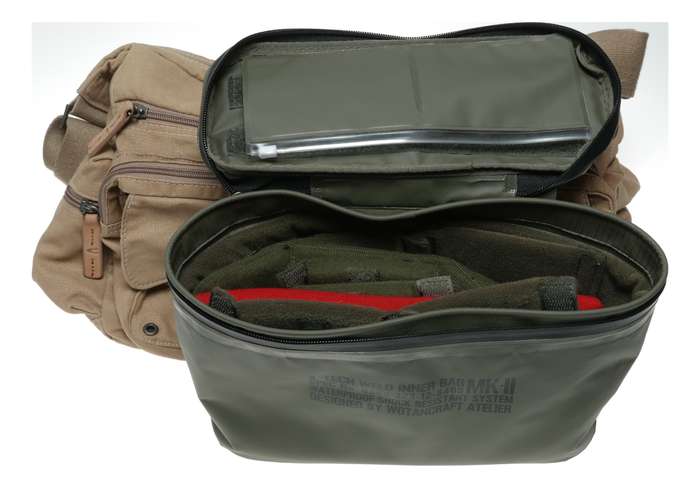 Wotancraft Camel Active Camera Shoulder Bag MK-II Waterproof Insert